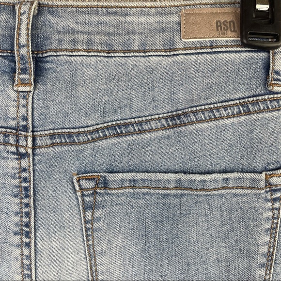 RSQ Manhattan High Rise Skinny Light Wash Blue Denim Jeans Women’s Size 0 (24”W) - Picture 5 of 5